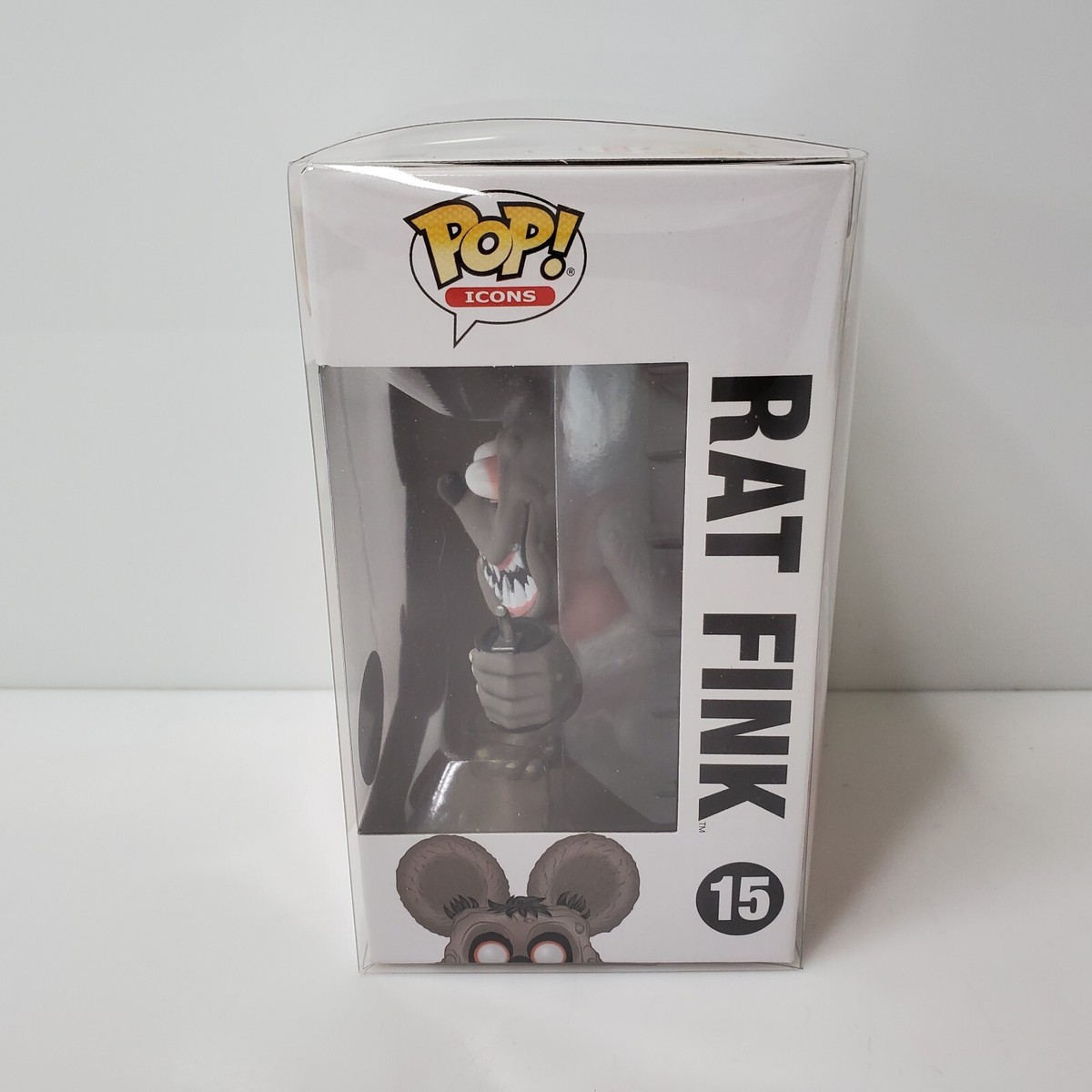 Funko Pop! Icons Rat Fink Gray Grey Pop Cultcha 15 Protector HTF