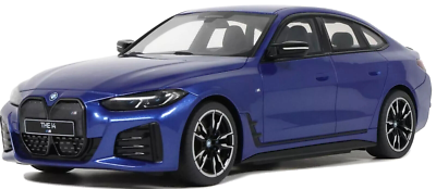 1/18 BMW 4 Series i4 M50 (G26) 2022 Blue Resin Model Car by Otto