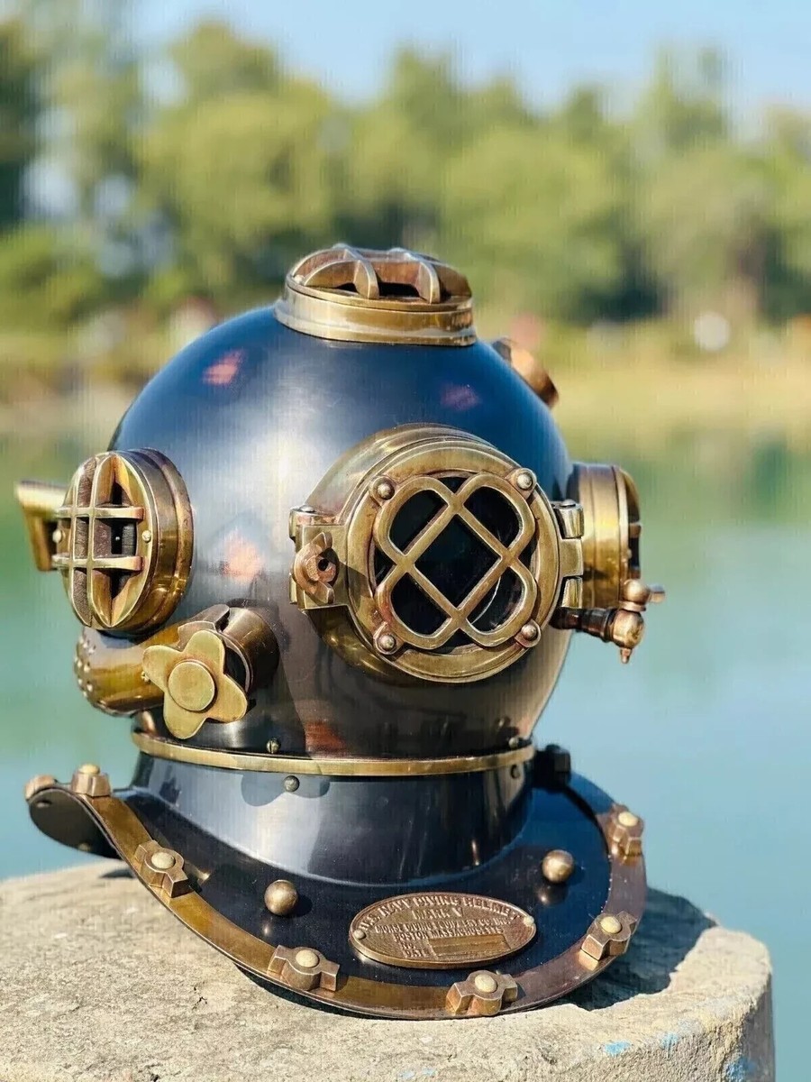 US Navy Mark V Vintage Antique Style Brass Deep Sea Scuba Divers