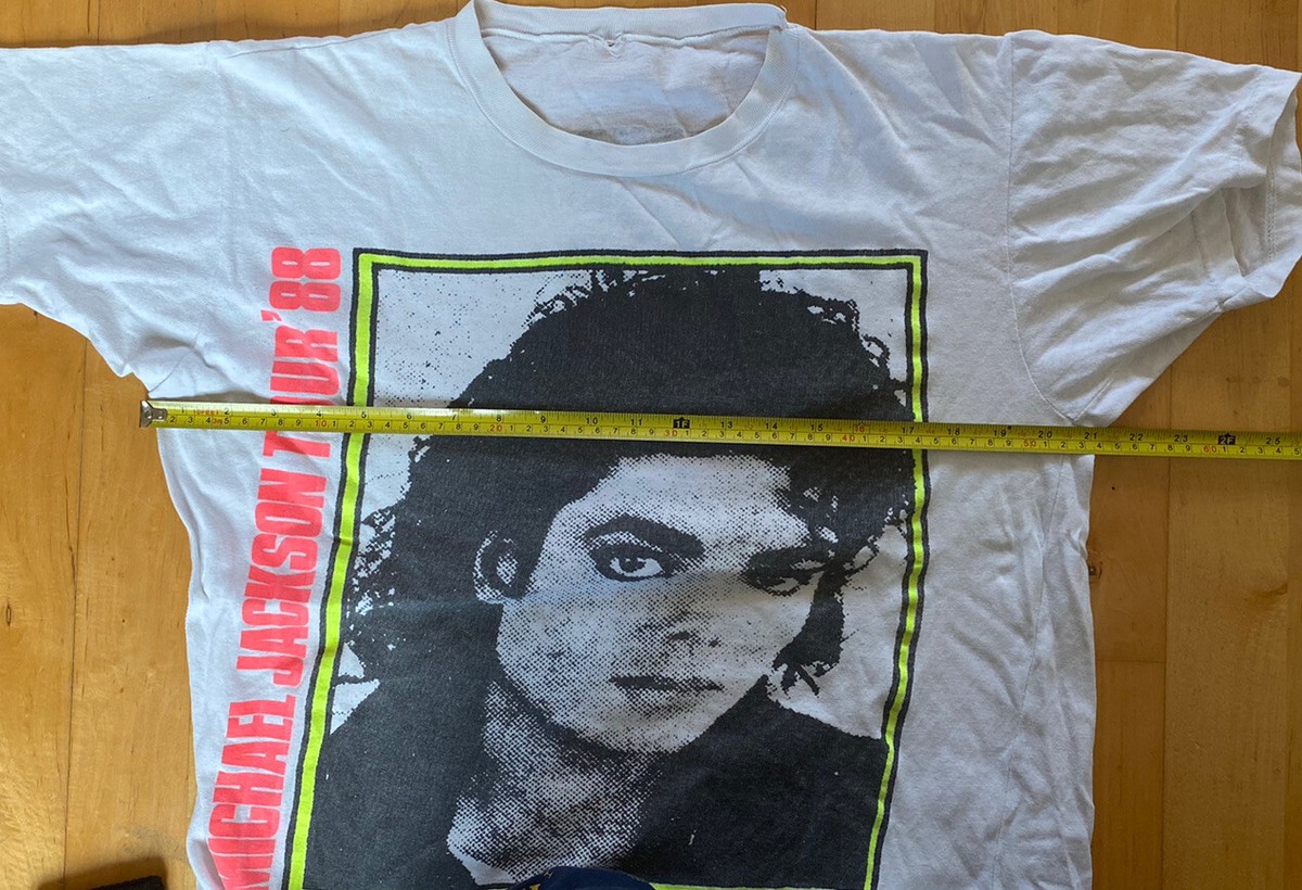 OG michael jackson t shirt 88 BAD TOUR Merchandise | eBay