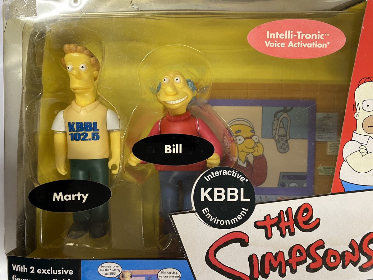 Playmates Toys Simpsons Kbbl Environment with Marty Bill Action