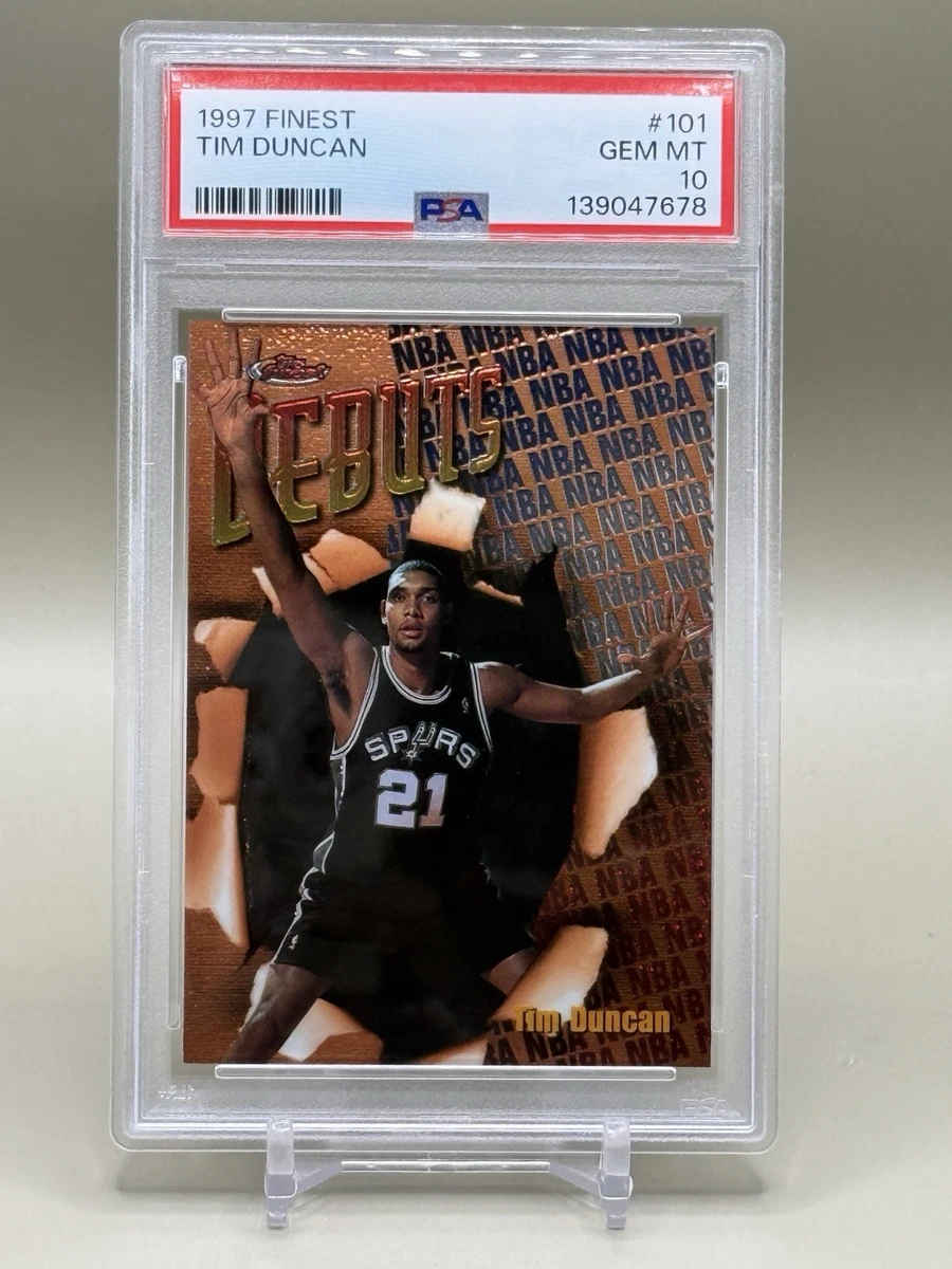 Tim Duncan Basketball Grade 10 Rookie Sports Trading Cards