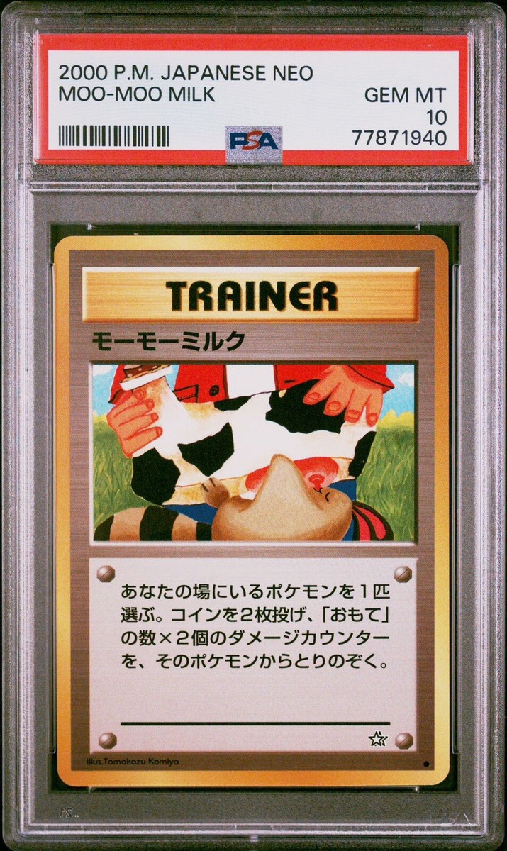 2000 Pokemon Japanese Neo Moo Moo Milk BANNED Artwork PSA 10 | eBay