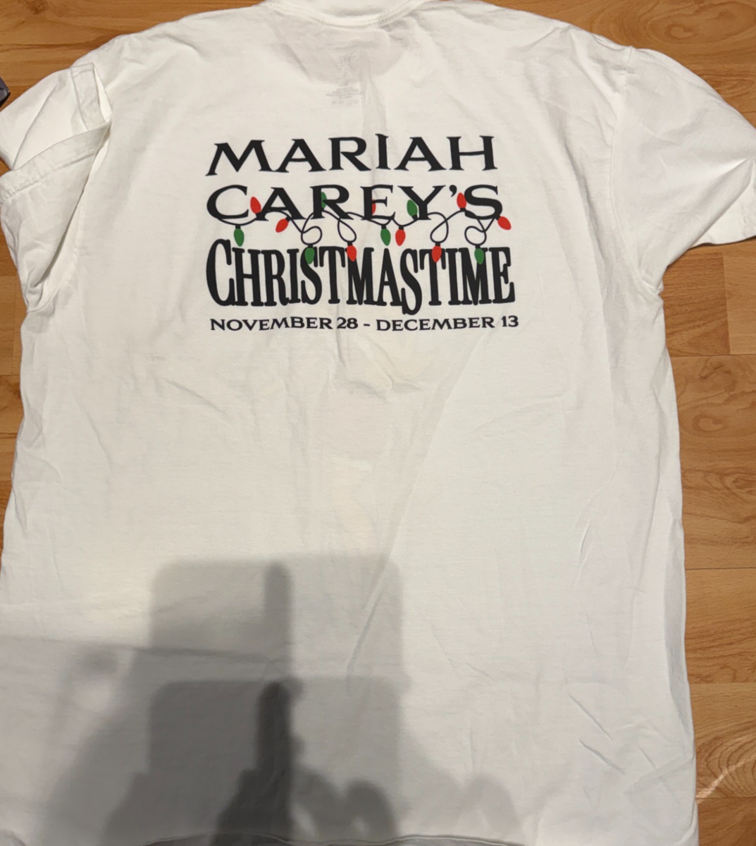 MARIAH CAREY OFFICIAL 2025 CHRISTMASTIME TOUR LAS VEGAS T-SHIRT