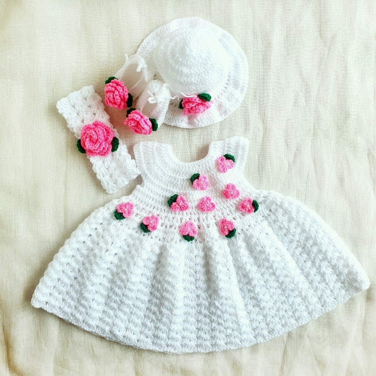 andmary Baby knit babushka アイボリー