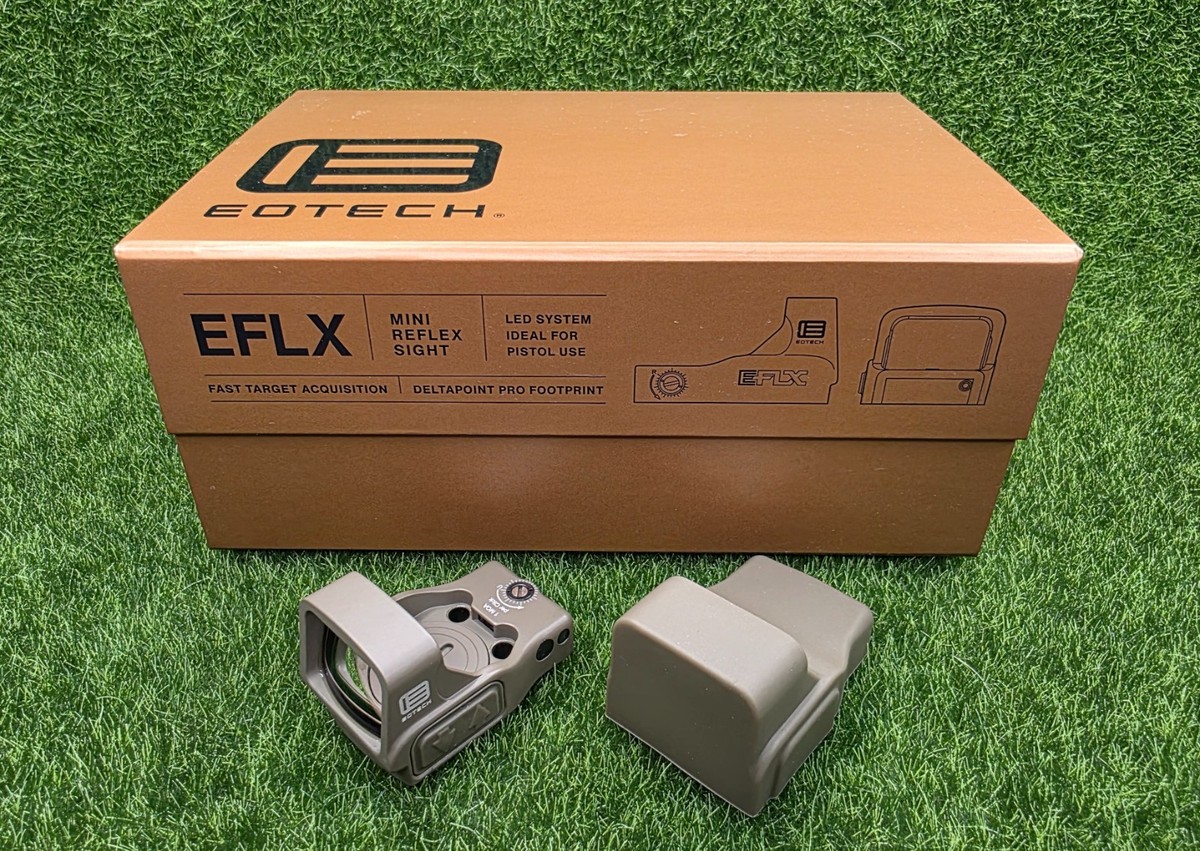 EOTech EFLX Mini Reflex Sight with 3 MOA Red Dot Reticle, Tan
