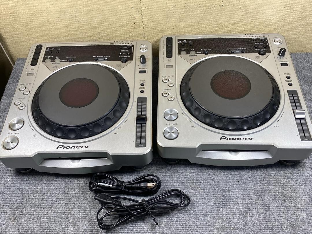 CDJ-800MK2 2台セット売り PIONEER CDJ-800MK2 1台 ZZZ様【良品