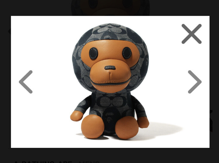 a bathing ape BABY MILO ぬいぐるみ 希少 A Bathing Ape Big Baby