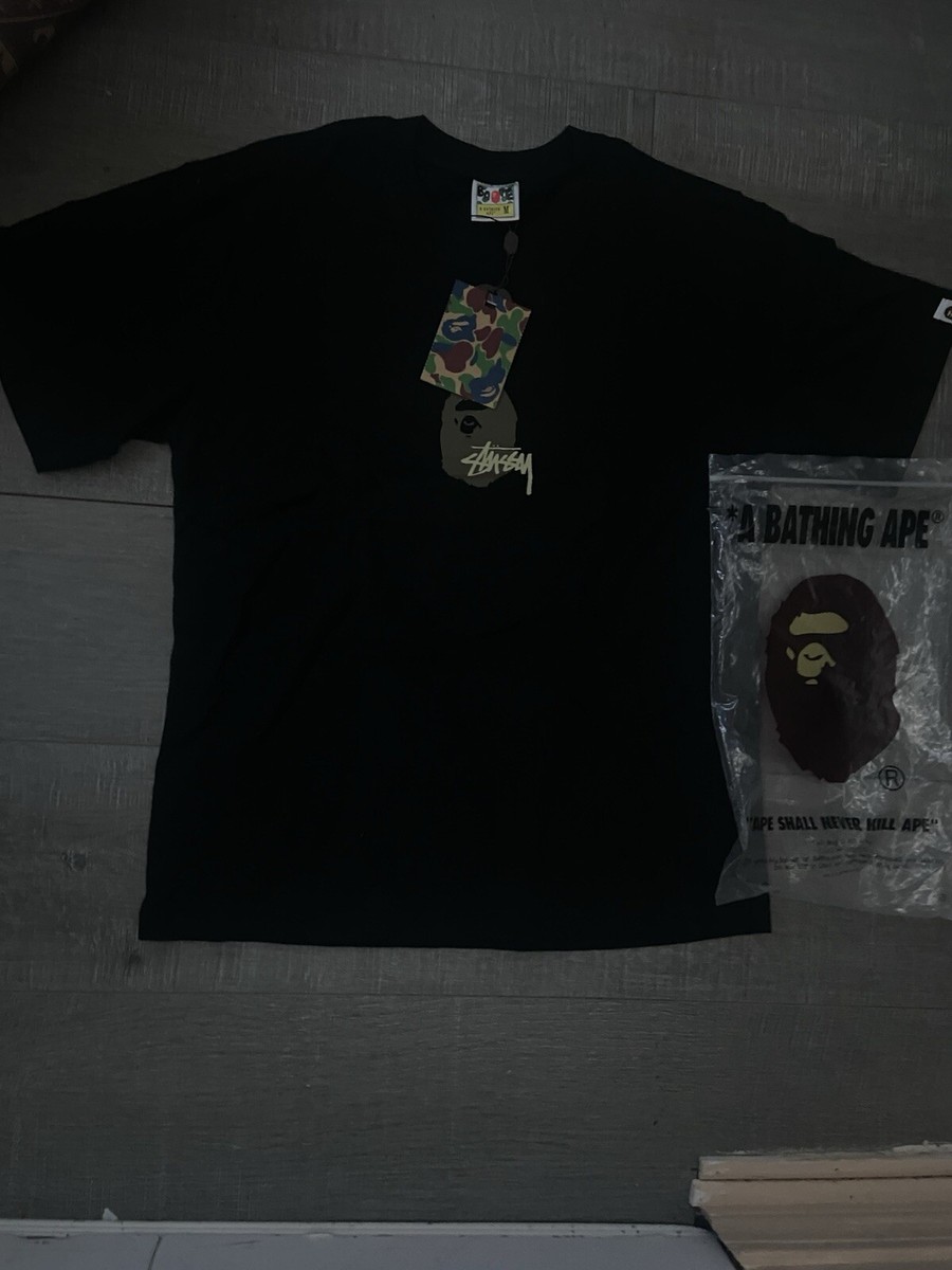 STUSSY X BAPE T SHIRT | eBay