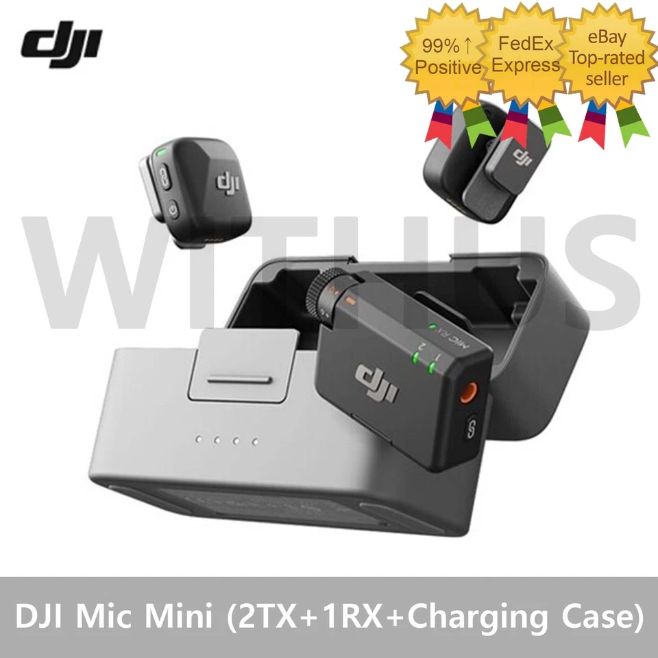 DJI Mic Mini (2 TX + 1 RX + Charging Case) Wireless Microphone for