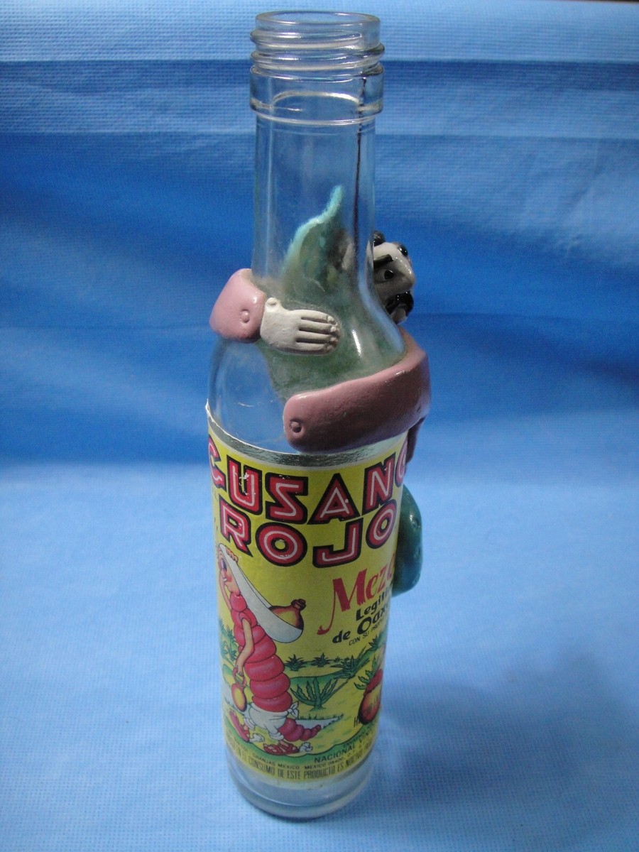 GUSANO ROJO メスカル ボール型ガラス メキシコ 古酒 未開封 GUSANO