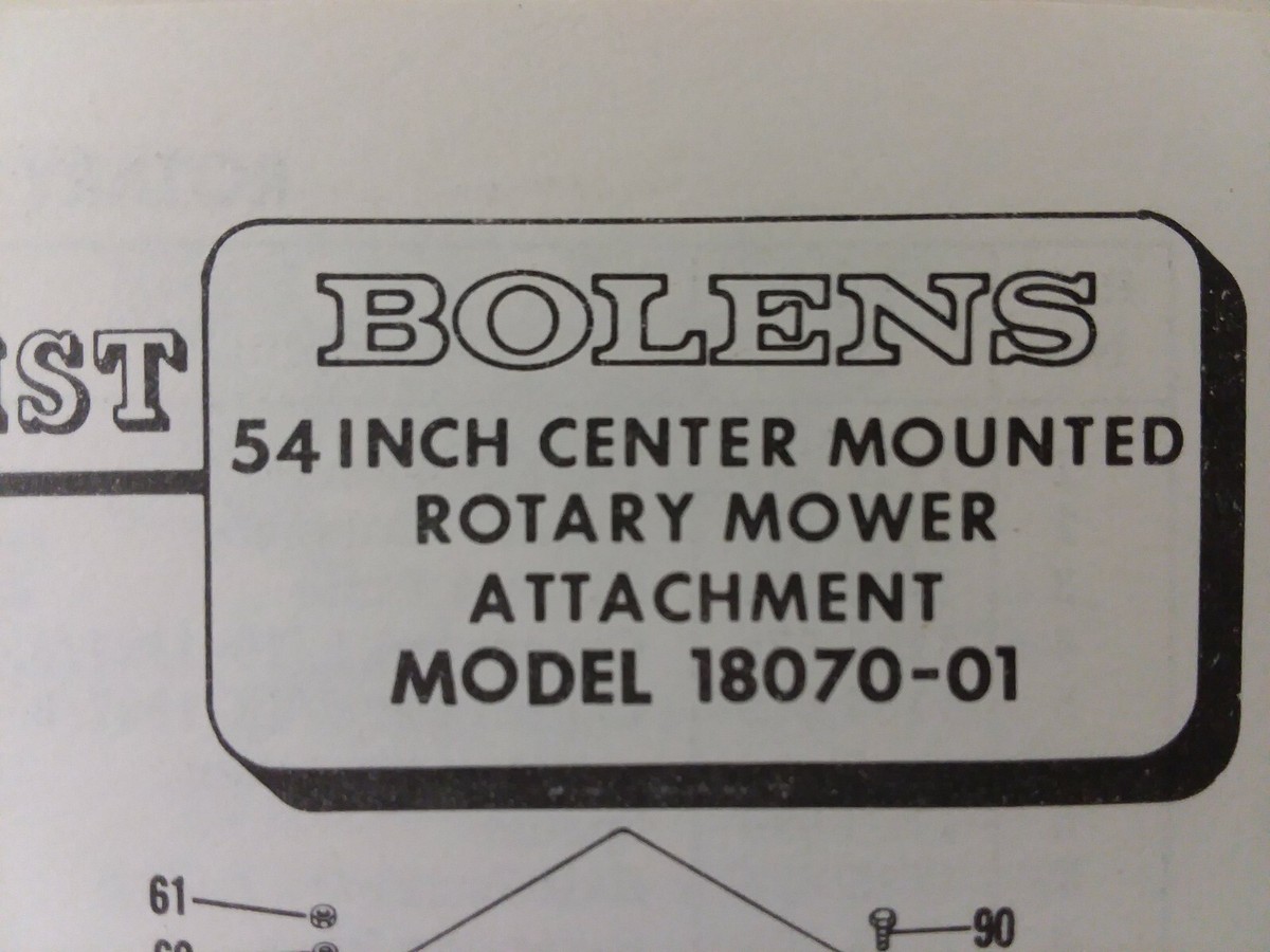 Bolens Large Frame Lawn Garden Tractor 54