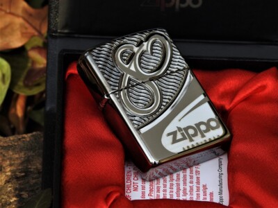 Zippo Lighter - 80th Anniversary Edition - Black Chrome Armor Case