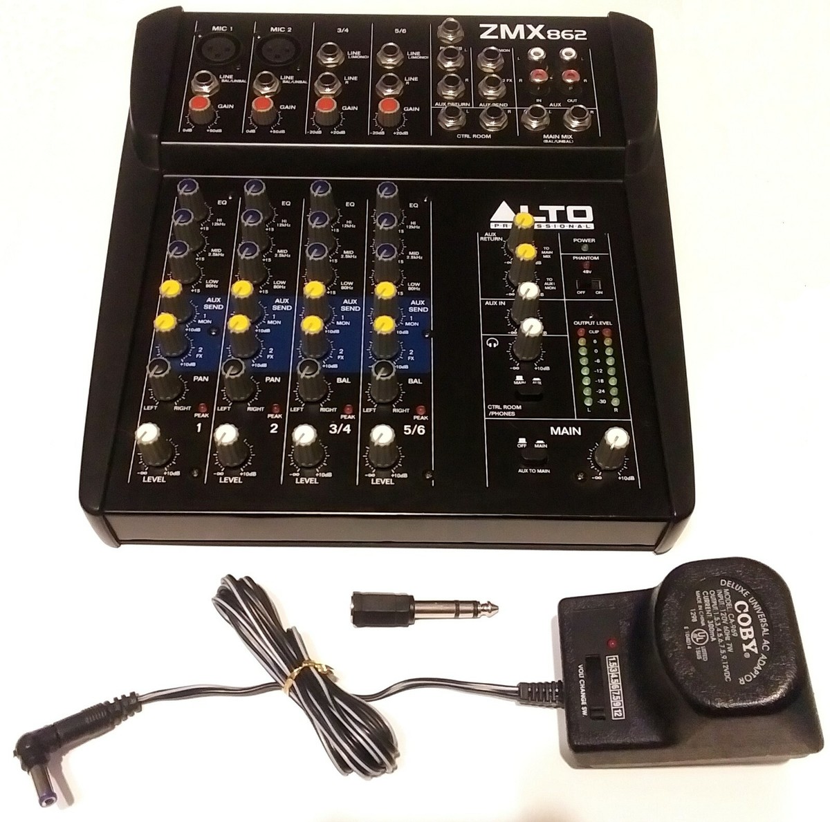 ALTO ZMX862 PROFESSIONAL PASSIVE 6-CHANNEL COMPACT DJ LIVE SOUND