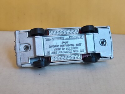 Matchbox Superfast Lincoln Continental white made in Bulgaria 1979