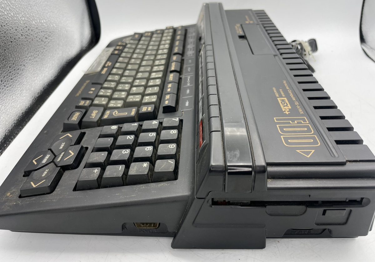 Panasonic MSX2+ console only FS-A1WX floppy drive new belt working