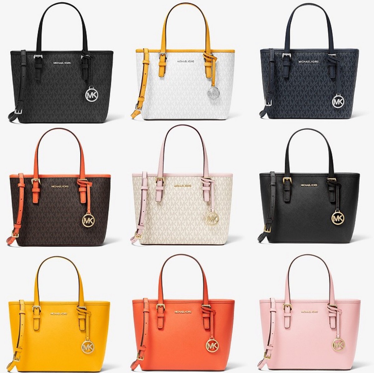 Michael Kors Jet Set XS Small Top Zip Satchel Crossbody MK