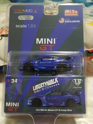 MINIGT LB Works Nissan GT-R Candy Blue