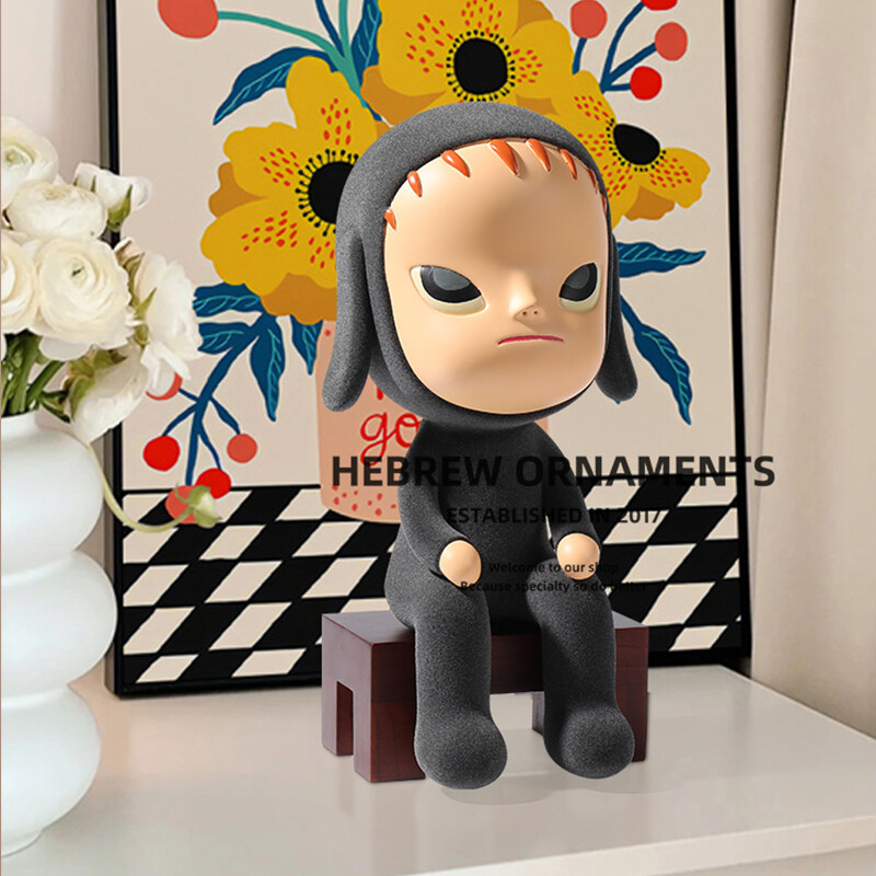 Yoshitomo Nara Sleepless Night Sitting Dark Grey+Bench 13.1