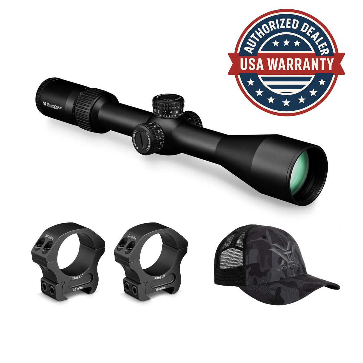 Vortex Diamondback Tactical 6-24x50 Riflescope EBR-2C MOA (Black