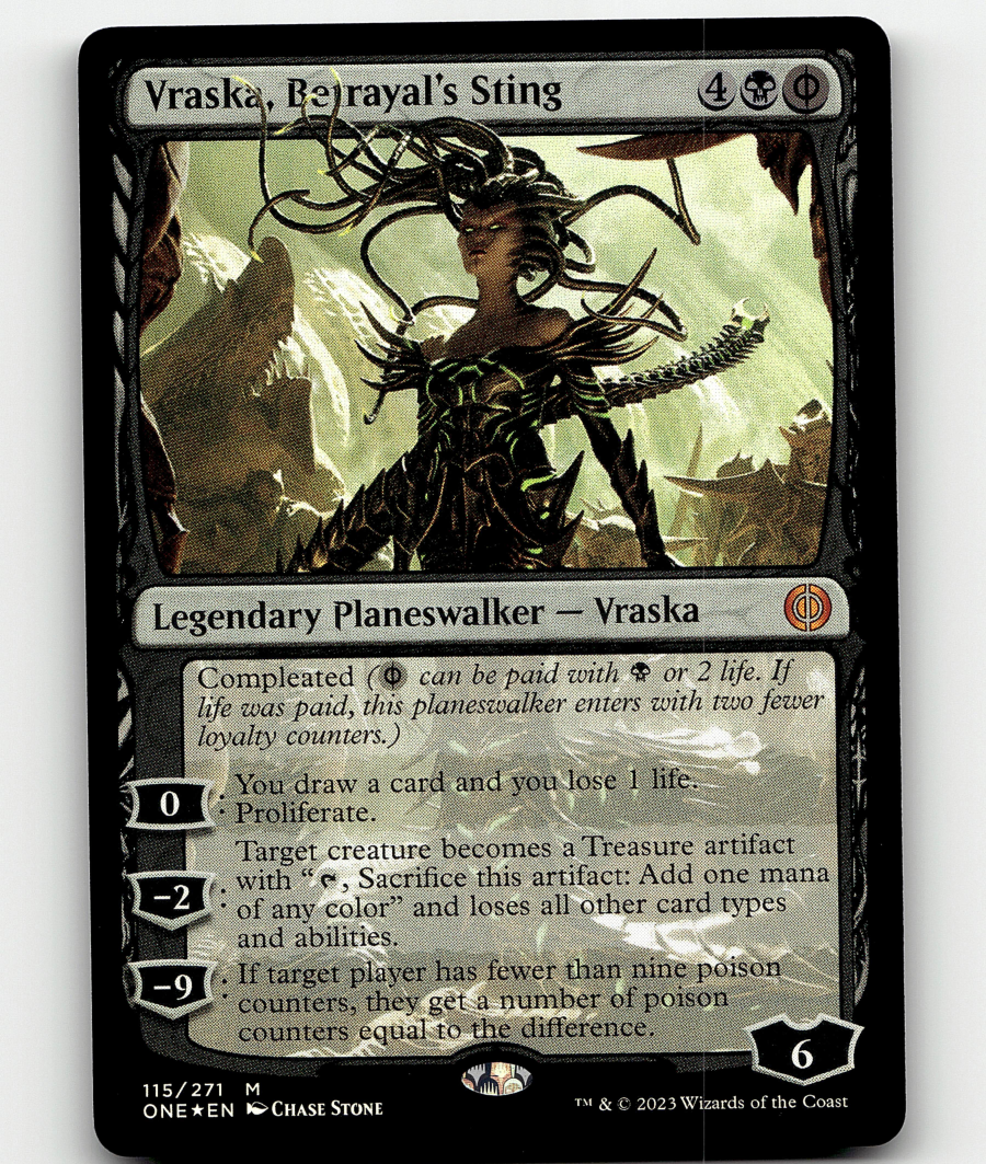MTG Vraska, Betrayal's Sting 115 FOIL Phyrexia: All Will Be One