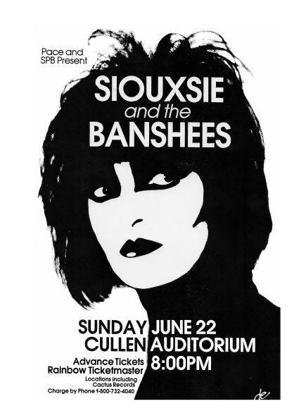 Siouxsie & the Banshees POSTER *LARGE* Concert Sioux 80's Goth