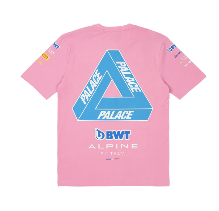 Palace Kappa for Alpine T-shirt Pink | eBay
