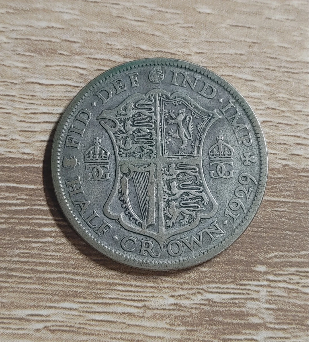 1929 年英国半克朗硬币| eBay