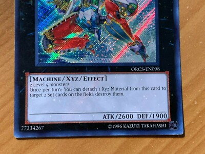yugioh Wind-Up Arsenal Zenmaioh ORCS-EN098 Secret Rare Unlimited