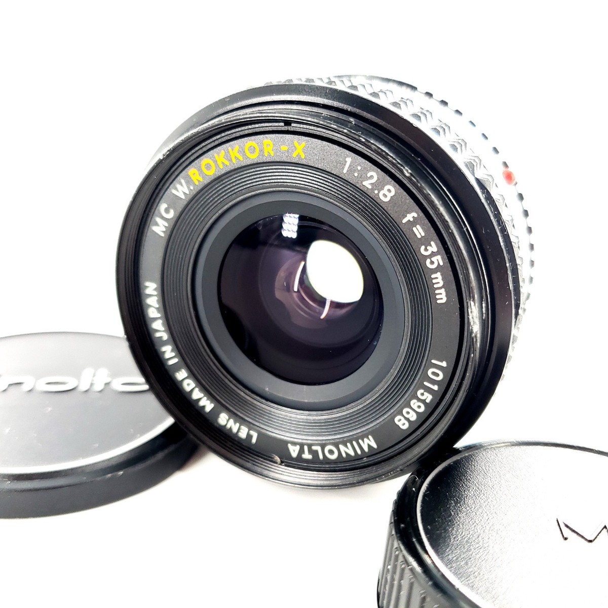 Minolta MC W.Rokkor-X 35mm f/2.8 Lens w/ Caps Manual Focus Tested