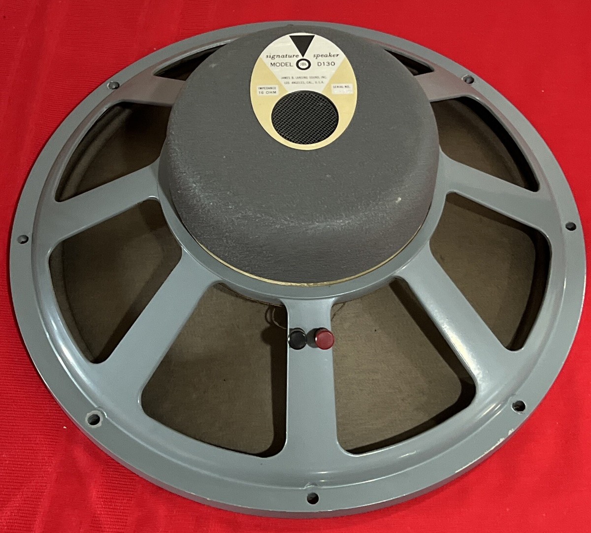 奇跡のD130 JBL の最初期穴なしフラッドバックサンマルコスアドレス