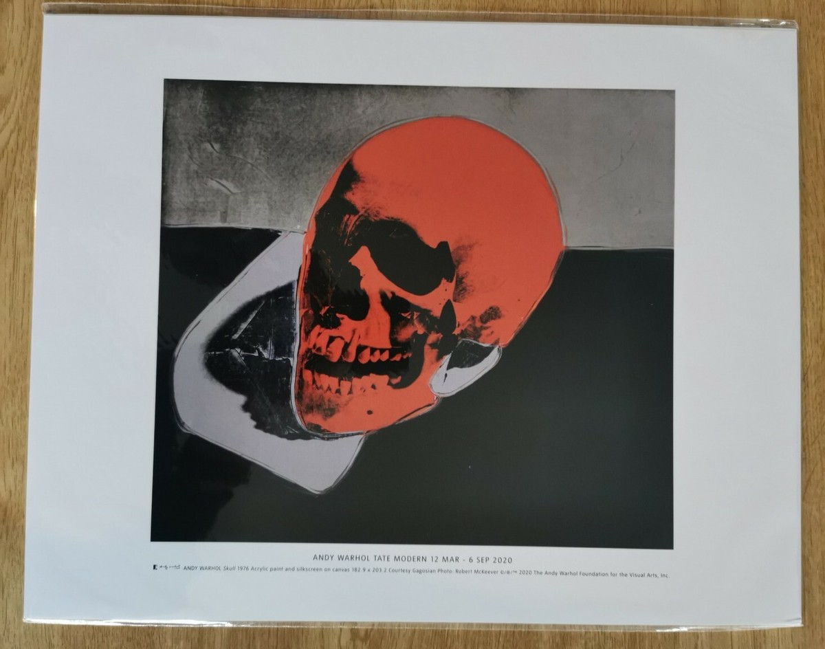 額装品/Skull (white) 1976 exhibition（ウォーホル） アンディ