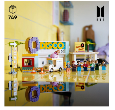 LEGO Ideas 21339 Dynamite Disco set of the hit K-pop band BTS