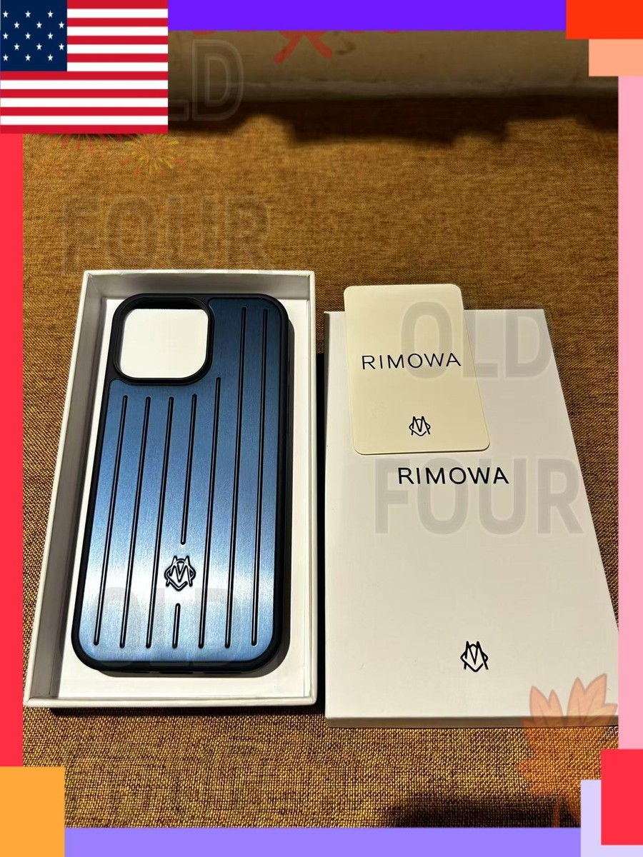 Genuine Rimowa Iphone 16 Pro Max Blue Aluminum Phone Case | eBay