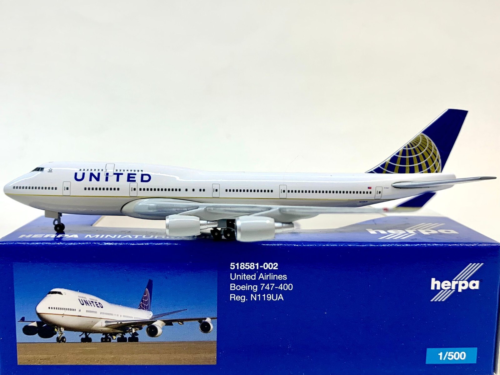 Herpa 1/200 United Airlines B747-400｜航空機・ヘリコプター Herpa 1