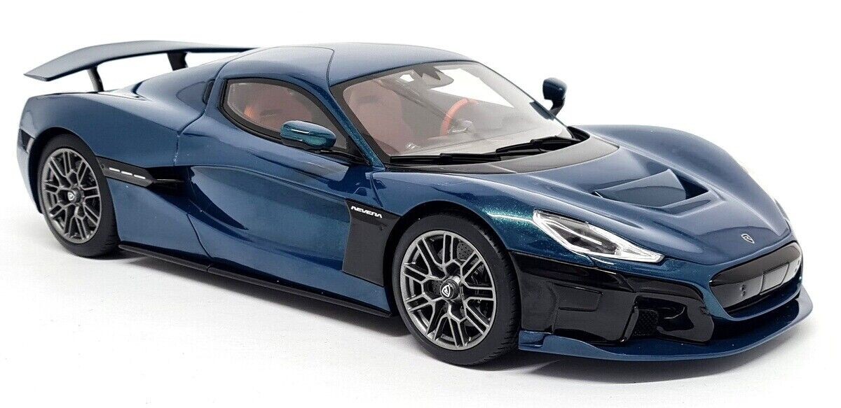 1/18 Rimac Nevera in Riviera Blue Resin Model Car by GT Spirit