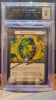 Heart of Fyendal - 1st edition cold foil Flesh and Blood signed by