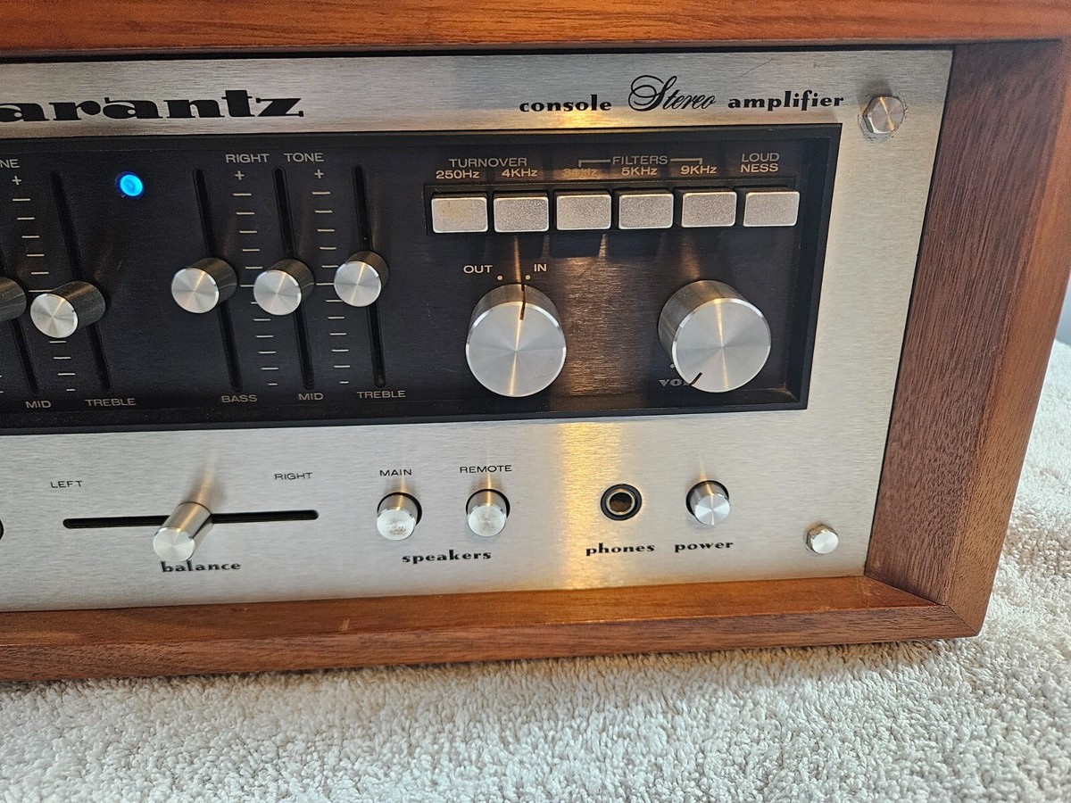 Marantz 1150 Stereo Console Amplifier with wood case/ recapped | eBay