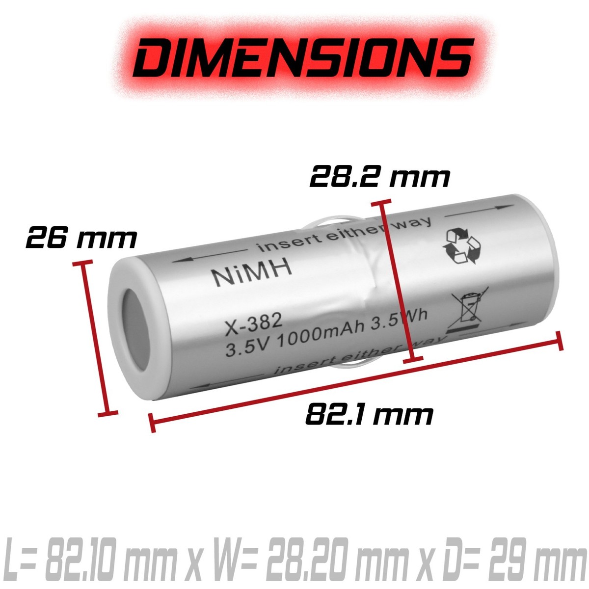 HEINE Replacement Otoscope X-02.99.382 X-02.99.382 Medical Battery
