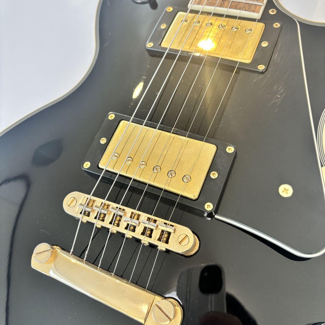 Buskers LPC-300 Les Paul Custom Guitar 1990s Black Used From Japan