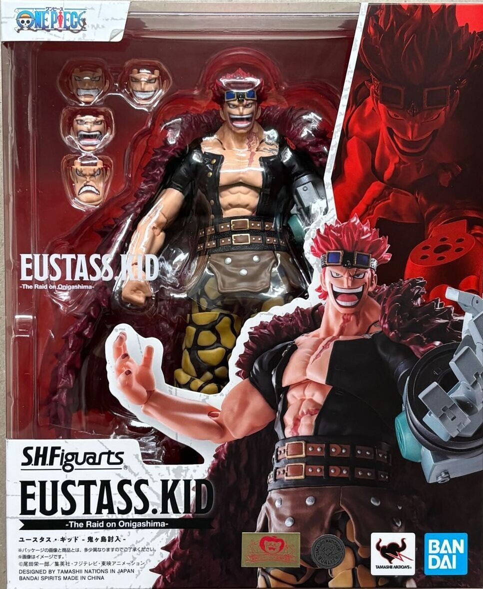 NEW Bandai S.H.Figuarts Eustass Kid The Raid on Onigashima One