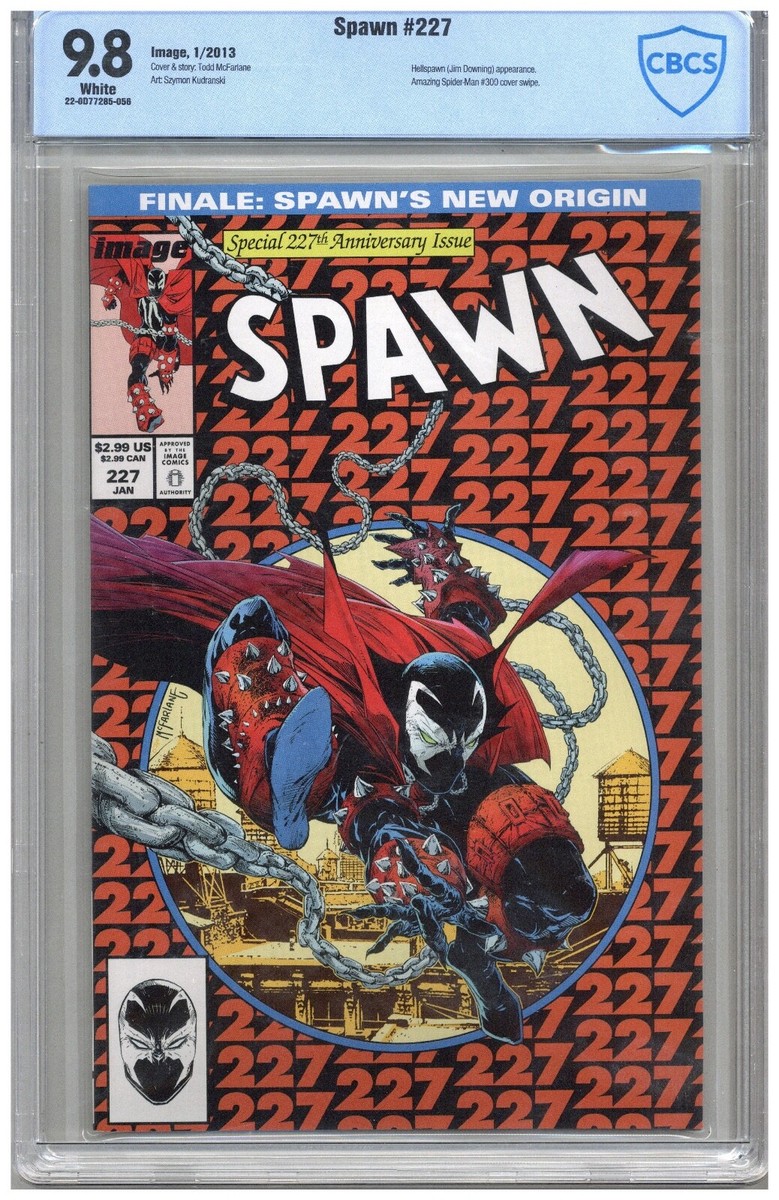 Spawn # 227 CBCS 9.8 NMMT White pgs 1/2013 Hellspawn( Jim Downing