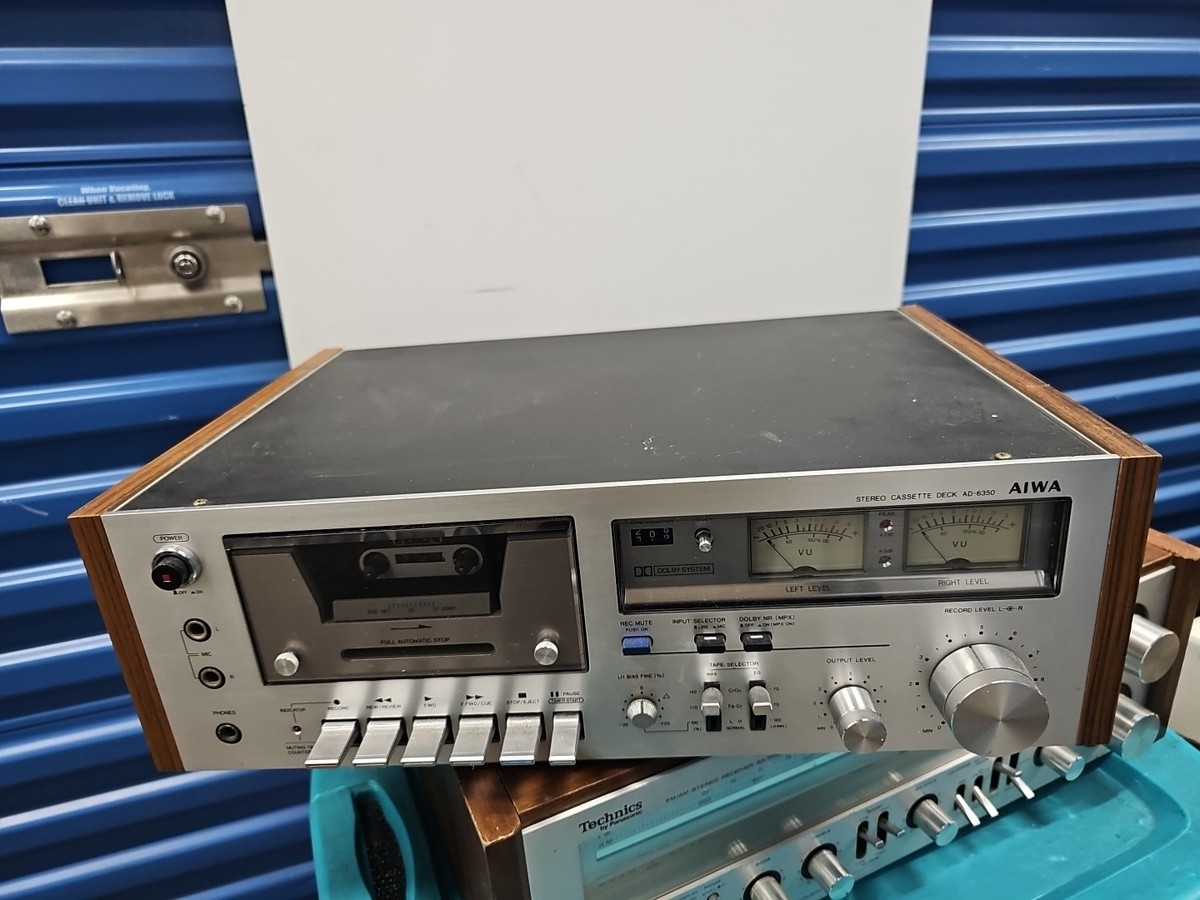 Aiwa AD-6350 Stereo Cassette Deck - . Tested Works! | eBay