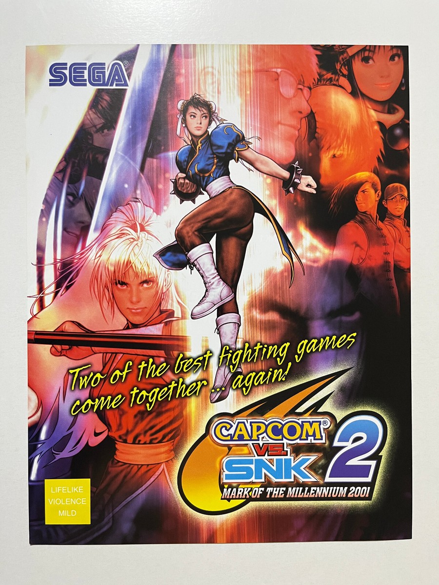 Capcom vs. SNK 2 Sega NAOMI Arcade Flyer | eBay