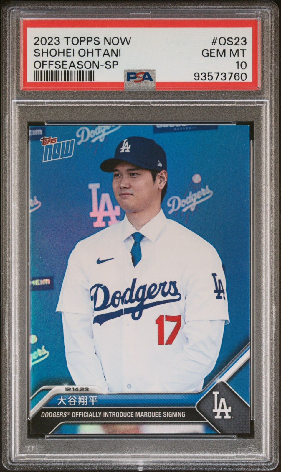 PSA10】大谷翔平 Ohtani 2021 Topps now MLB #137
