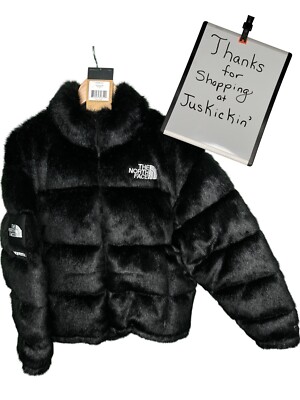 Supreme x The North Face Faux Fur Nuptse - Black Fall/Winter 2020