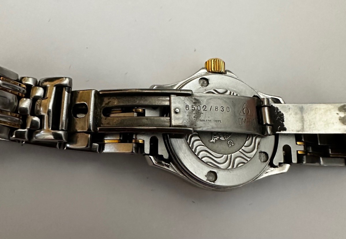 オメガ 純正6502／830 シーマスター120 ステンレス Ladyブレス OMEGA