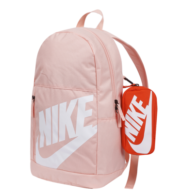 Nike Elemental Backpack Junior Sports Bag Casual Travel 20L Coral