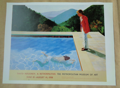 David Hockney Poster Metropolitan Museum of Art Retrospective