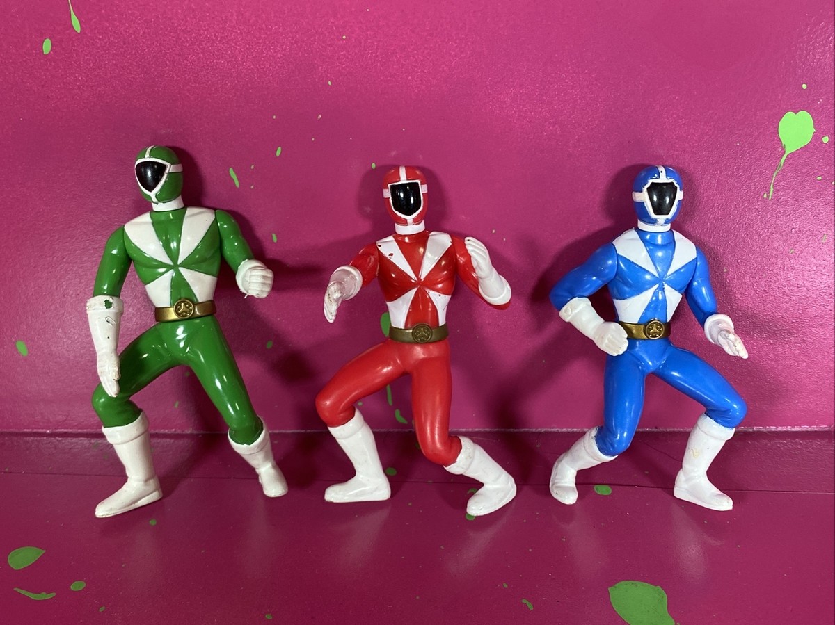 2000 McDonald's Power Rangers Lightspeed Rescue Figure Lot BLUE